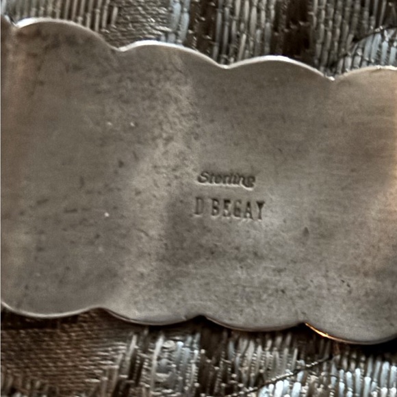 Navajo real turquoise and sterling silver cuff bracelet. Hand stamped. - Picture 6 of 10